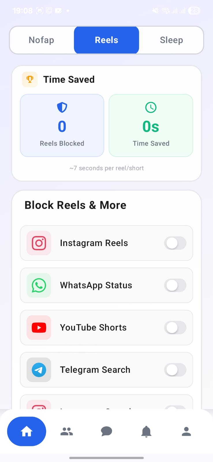 NoFap - Porn Blocker Settings